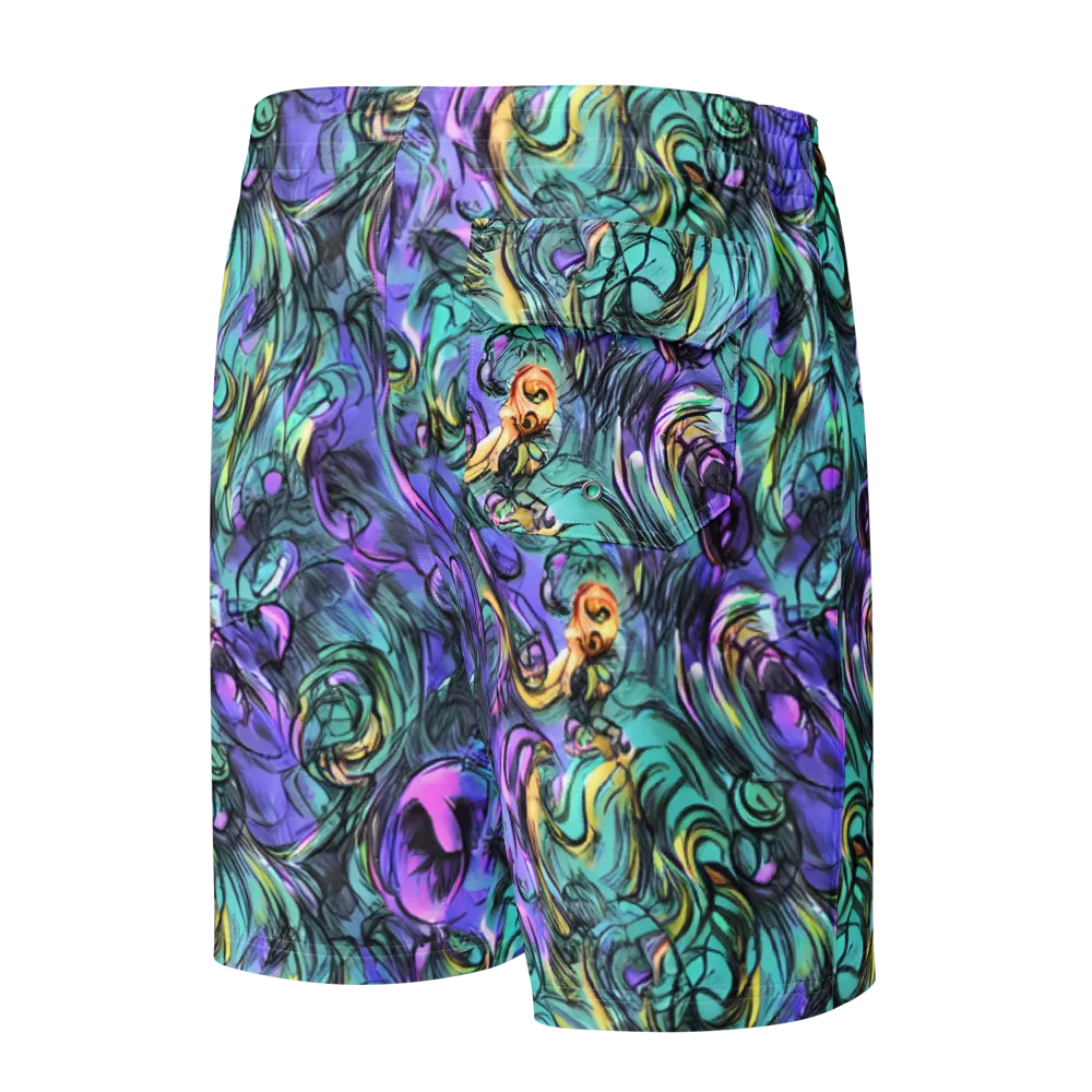 Dreamwave Botanica on Men's Board Shorts — Back