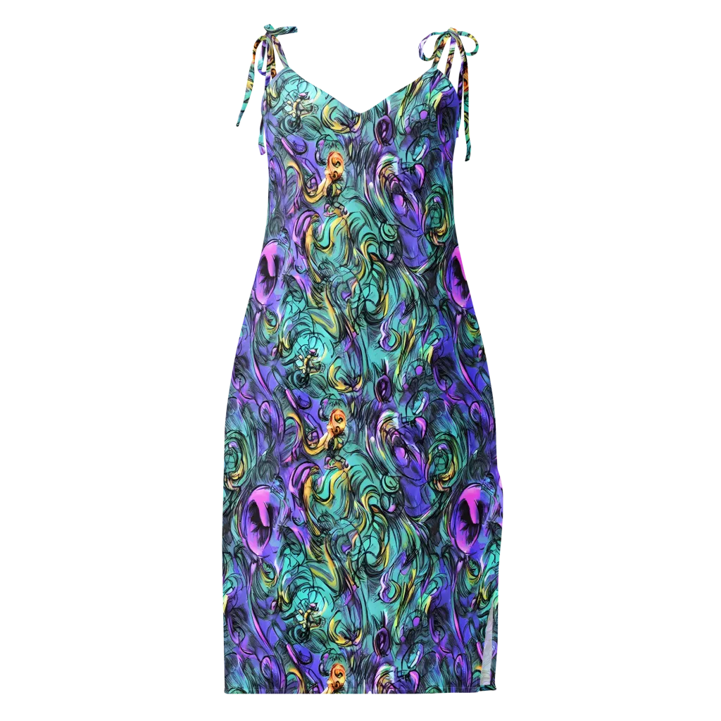 Dreamwave Botanica on Slip Dress — Front