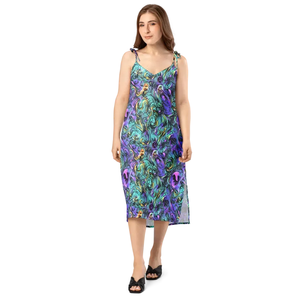 Dreamwave Botanica on Slip Dress — Front