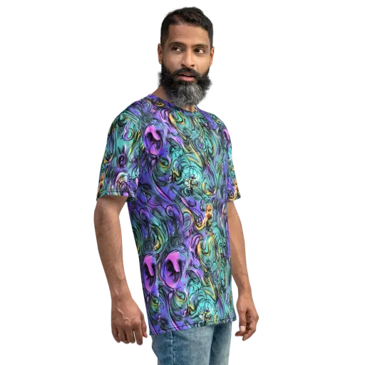 Dreamwave Botanica on a Men's Crew Neck T-Shirt