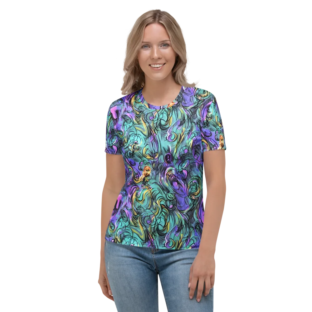 Dreamwave Botanica on Women's Crew Neck T-Shirt — Front