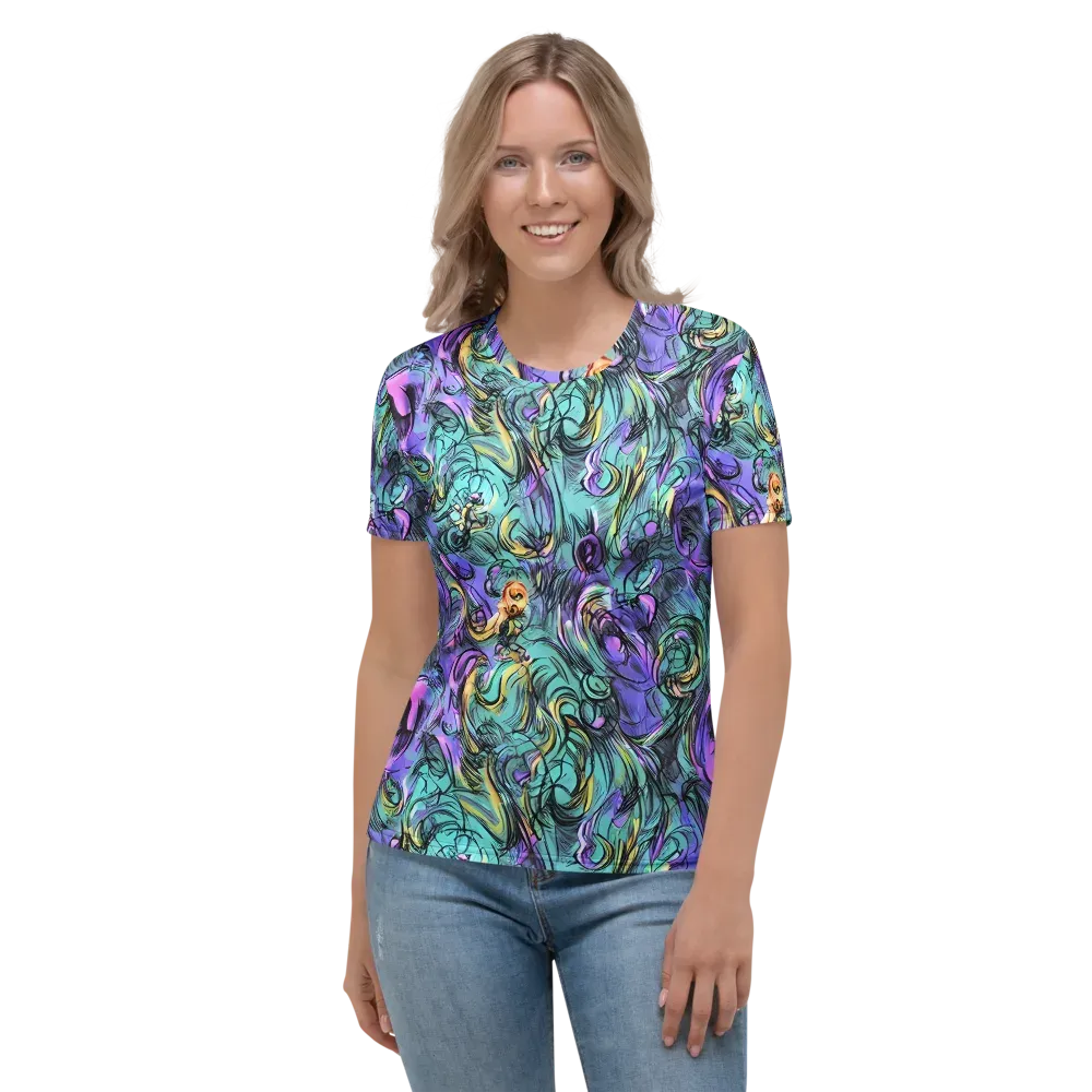 Dreamwave Botanica on Women's Crew Neck T-Shirt — Front