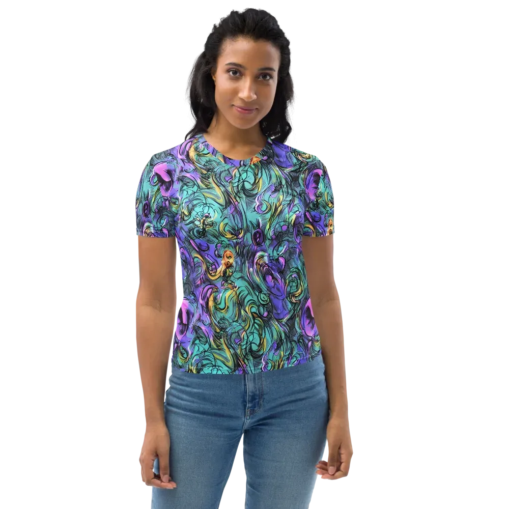 Dreamwave Botanica on Women's Crew Neck T-Shirt — Front