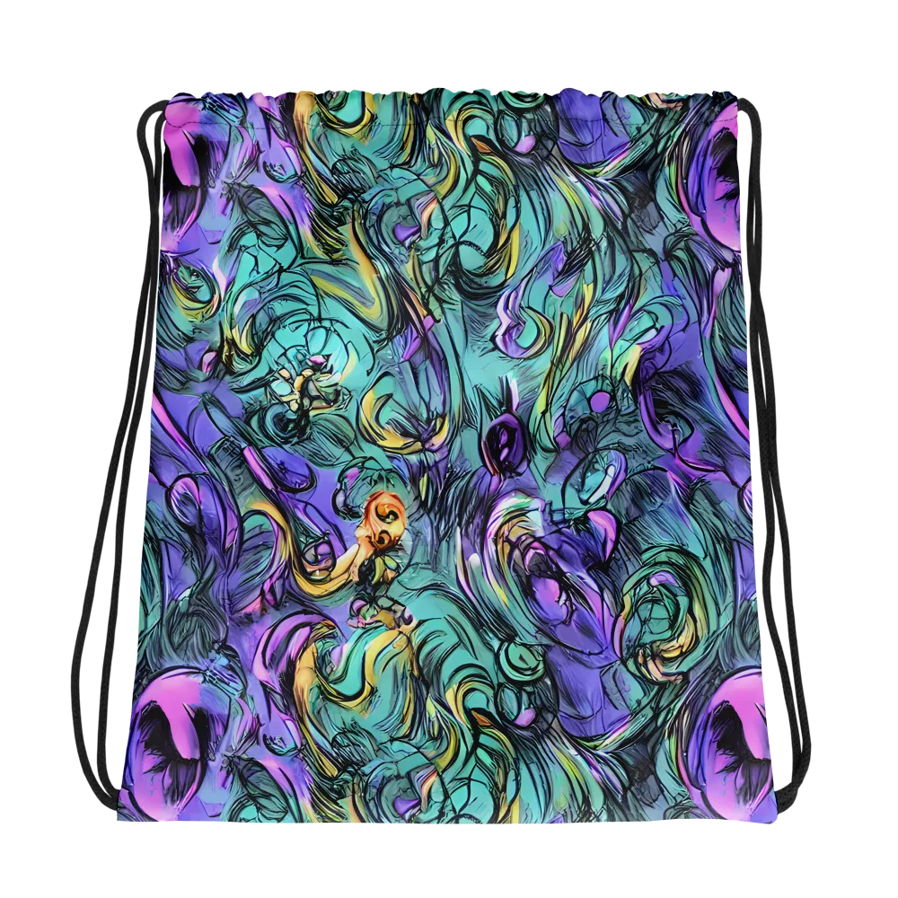 Dreamwave Botanica on Drawstring Bag — Photo