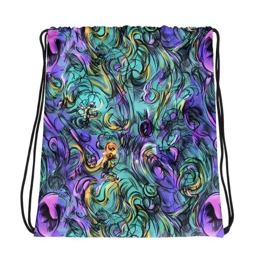 Dreamwave Botanica on a Drawstring Bag