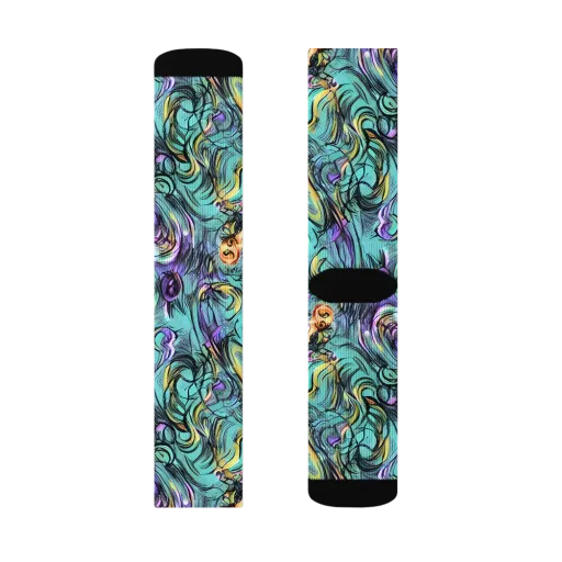 Dreamwave Botanica on a Socks
