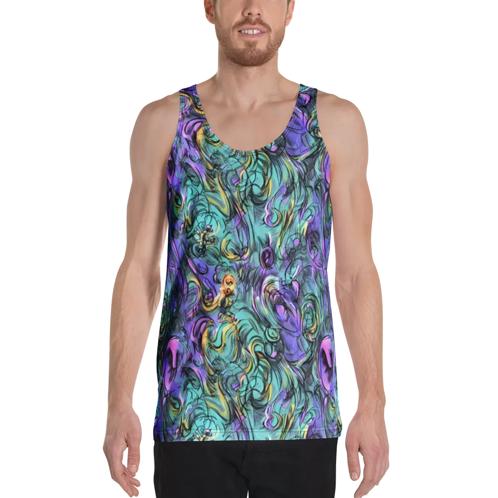 Dreamwave Botanica on Men's Tank Top — Front