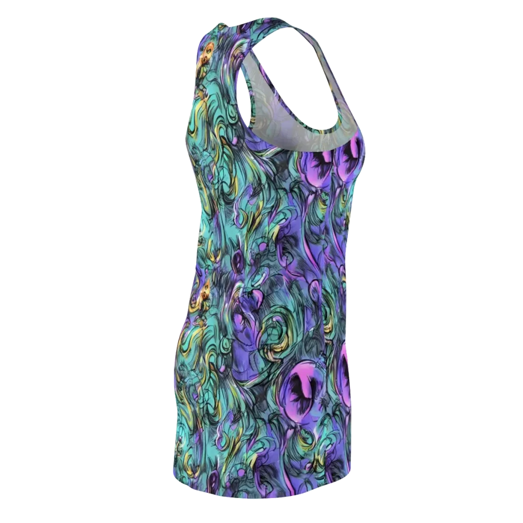 Dreamwave Botanica on Racerback Dress — Back Side