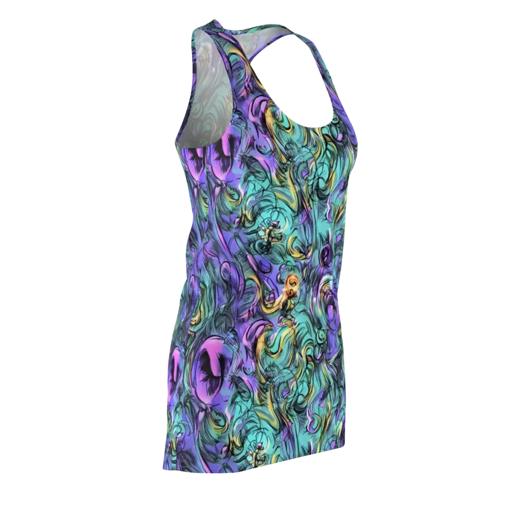 Dreamwave Botanica on Racerback Dress — Front Side