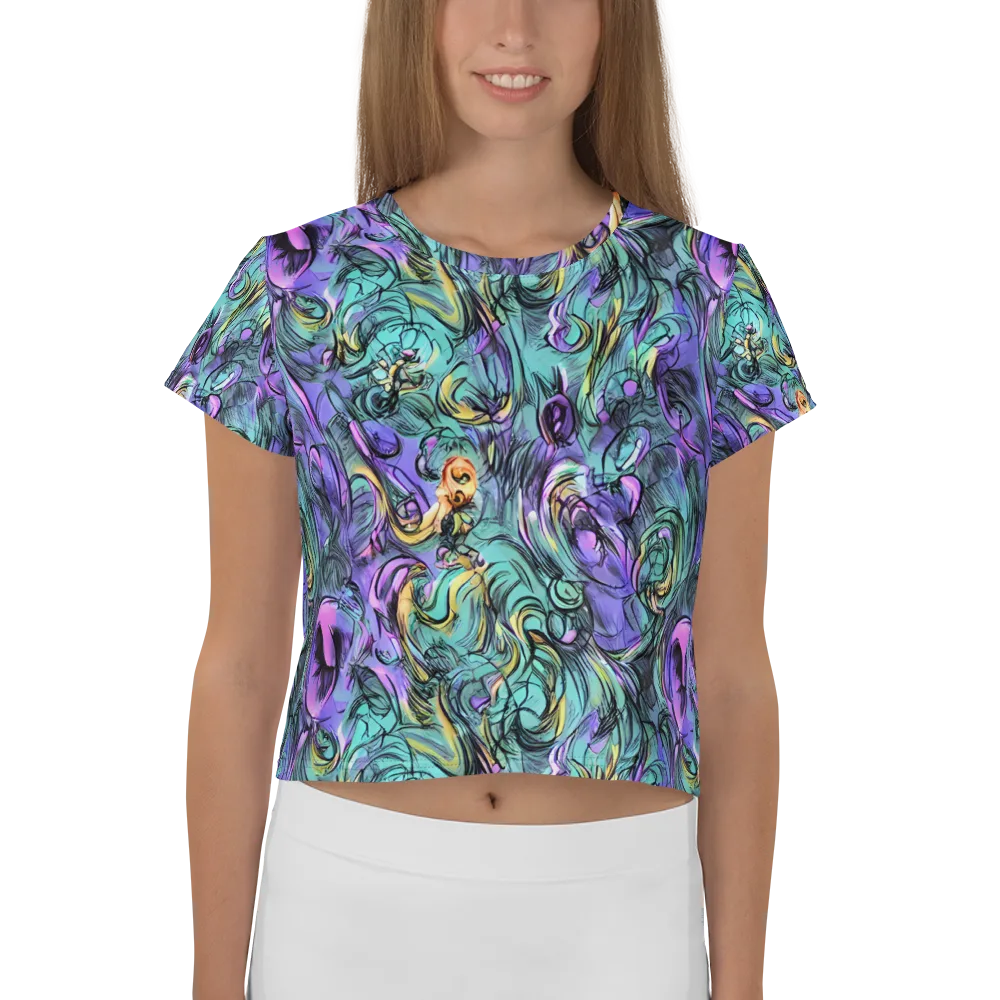 Dreamwave Botanica on Crop Tee — Front