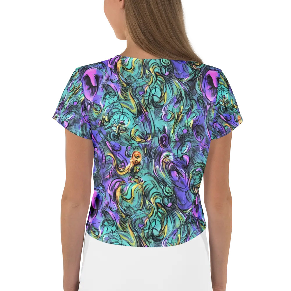 Dreamwave Botanica on Crop Tee — Back