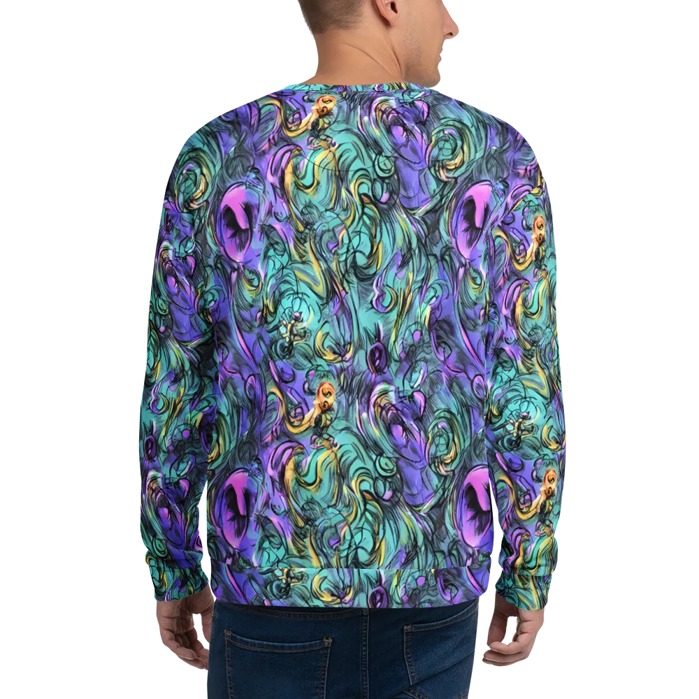 Dreamwave Botanica on Sweatshirt — Back