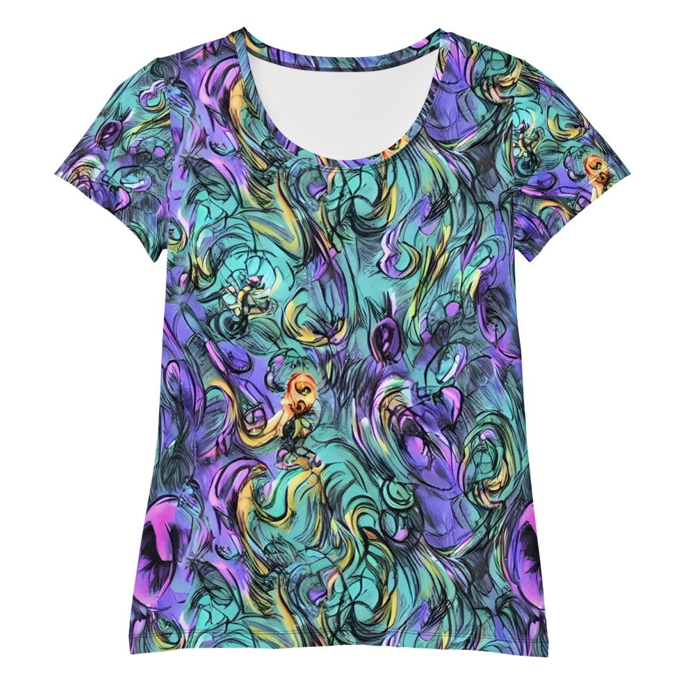 Dreamwave Botanica on Women's Athletic T-Shirt — Front