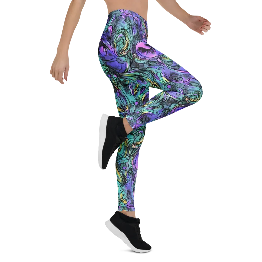 Dreamwave Botanica on Leggings — Right