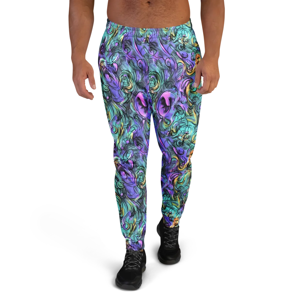 Dreamwave Botanica on Men's Joggers — Front