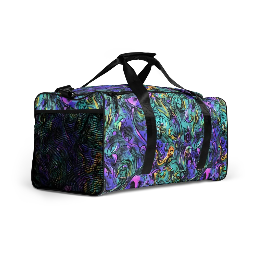 Dreamwave Botanica on Duffle Bag — Right Front