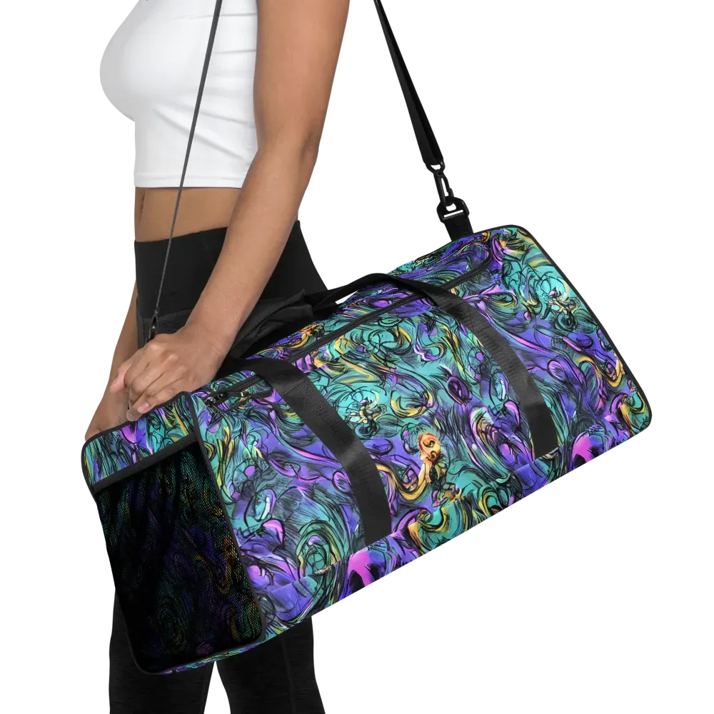 Dreamwave Botanica on Duffle Bag — Front