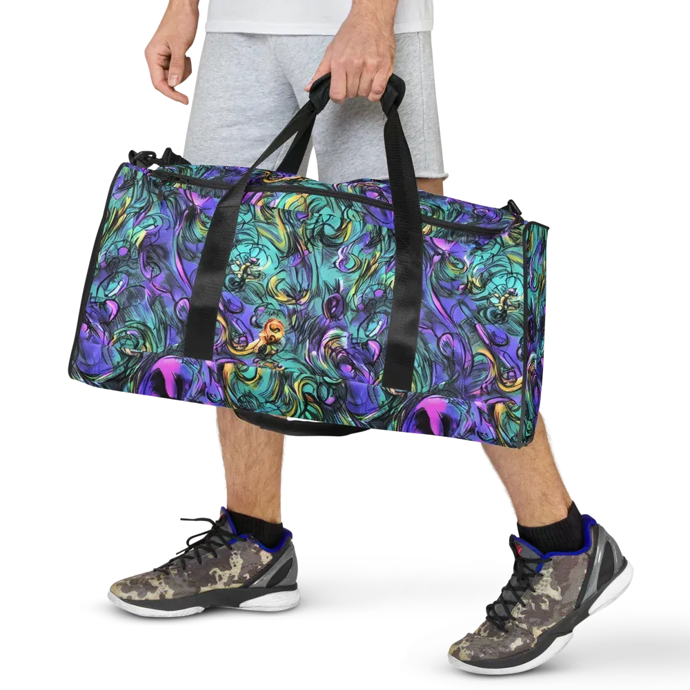 Dreamwave Botanica on Duffle Bag — Front
