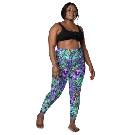 Dreamwave Botanica on a Leggings with Pockets