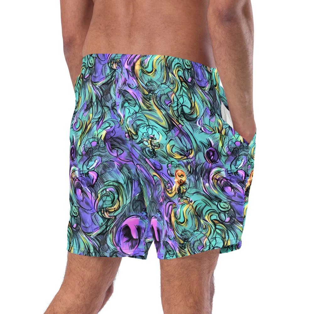 Dreamwave Botanica on Swim Trunks — Right Back