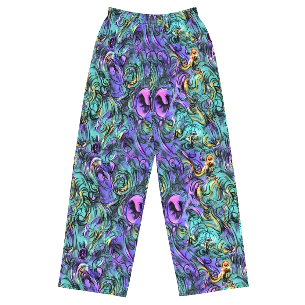 Dreamwave Botanica on Wide-Leg Pants — Front