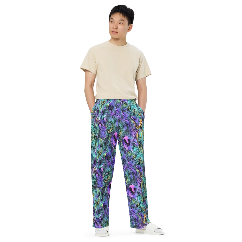 Dreamwave Botanica on Wide-Leg Pants — Front
