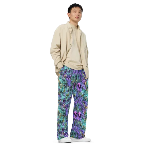 Dreamwave Botanica on a Wide-Leg Pants