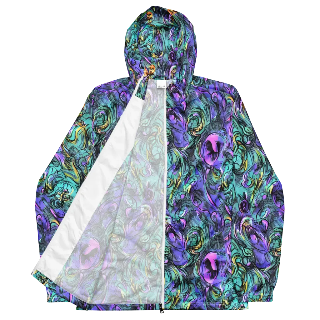 Dreamwave Botanica on Men's Windbreaker — Front