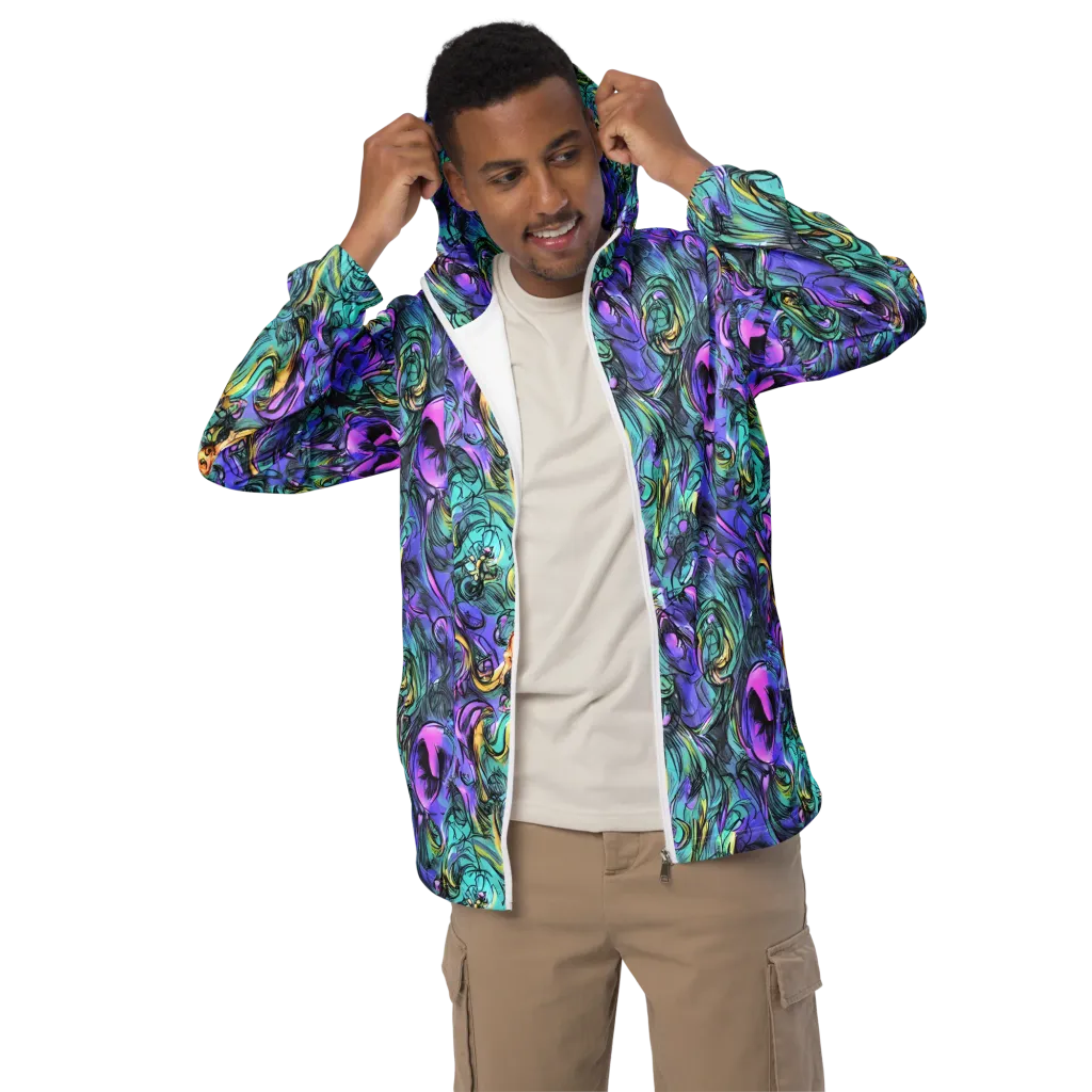 Dreamwave Botanica on Men's Windbreaker — Front