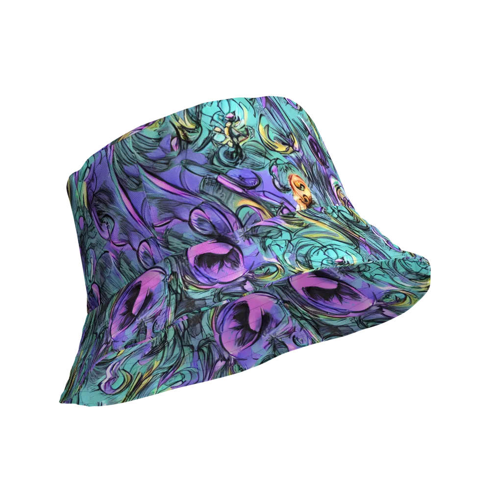 Dreamwave Botanica on Reversible Bucket Hat — Product details Outside