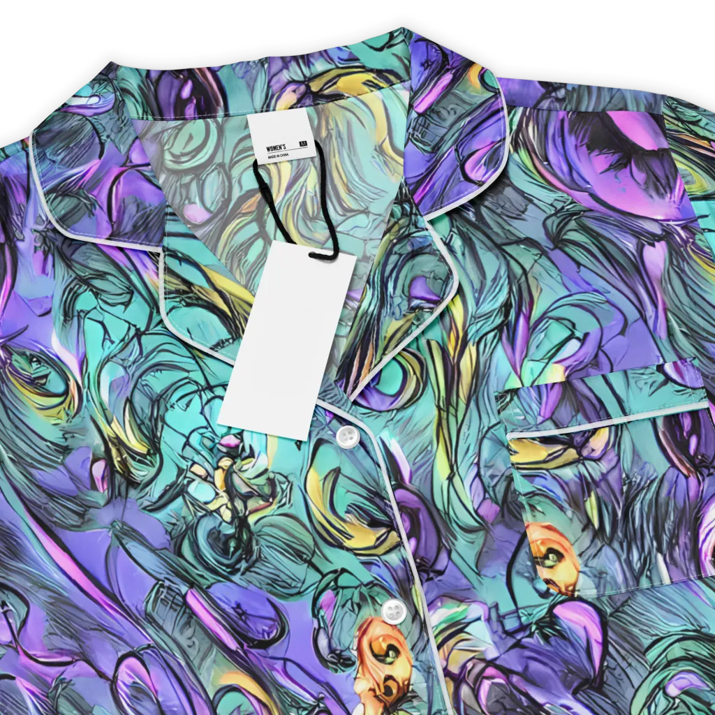 Dreamwave Botanica on Women's Short Sleeve Pajama Top — Product details
