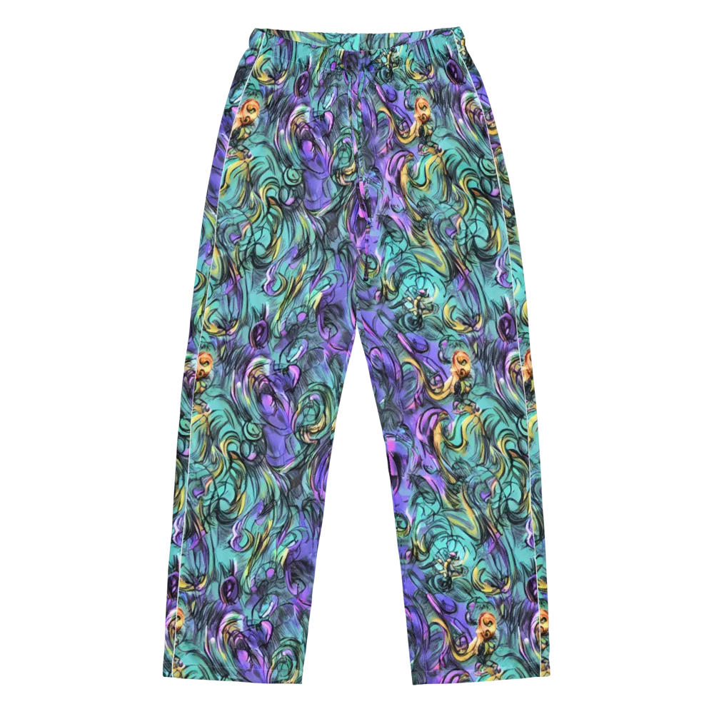 Dreamwave Botanica on Women's Pajama Pants — Front
