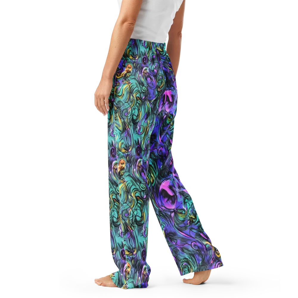 Dreamwave Botanica on Women's Pajama Pants — Left