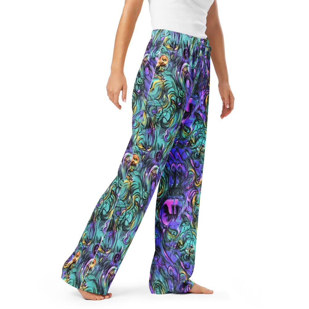 Dreamwave Botanica on Women's Pajama Pants — Right Front