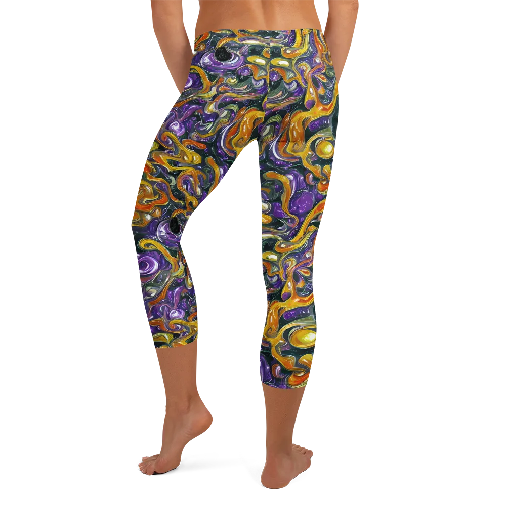 Wild Alchemy on Capri Leggings — Back