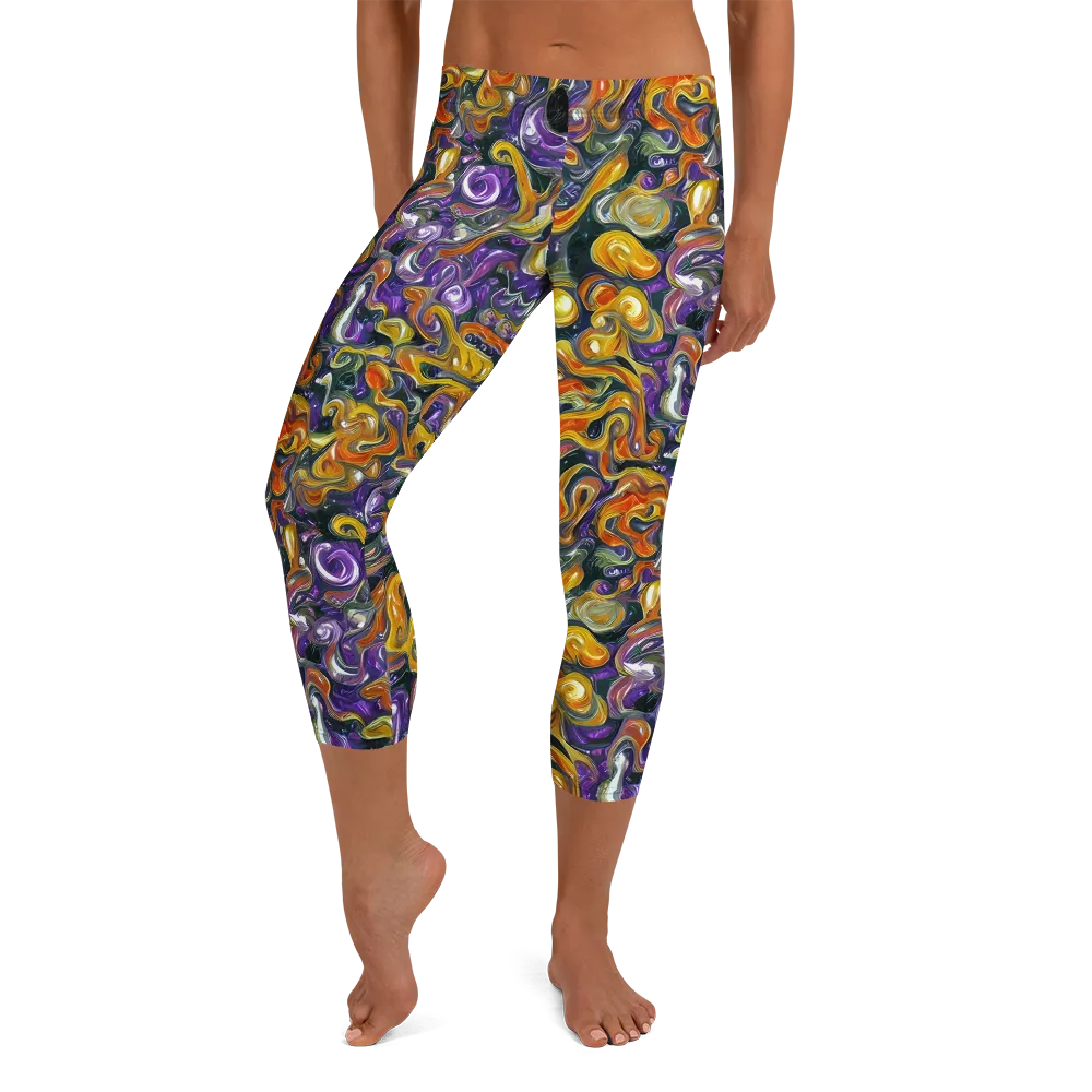 Wild Alchemy on Capri Leggings — Front