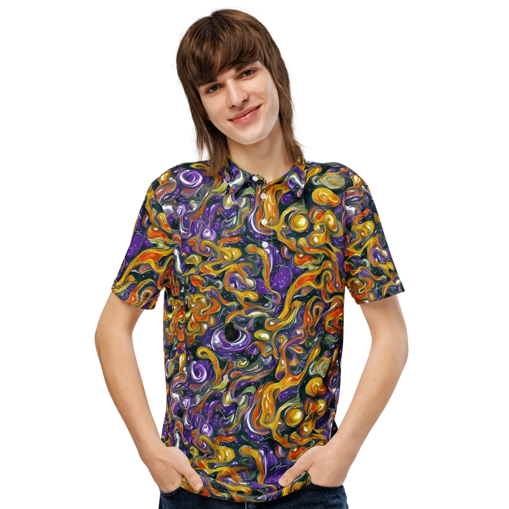 Wild Alchemy on Men's Slim Fit Polo Shirt — Front