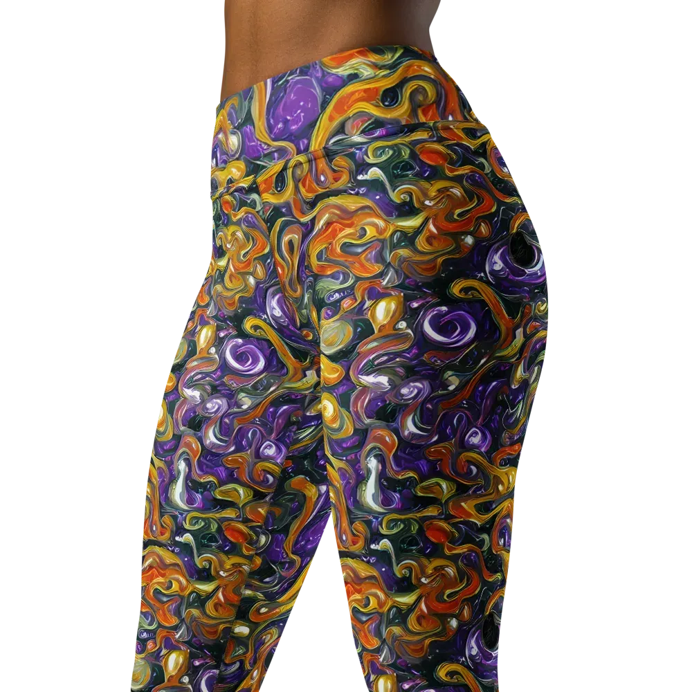 Wild Alchemy on Yoga Leggings — Left Front