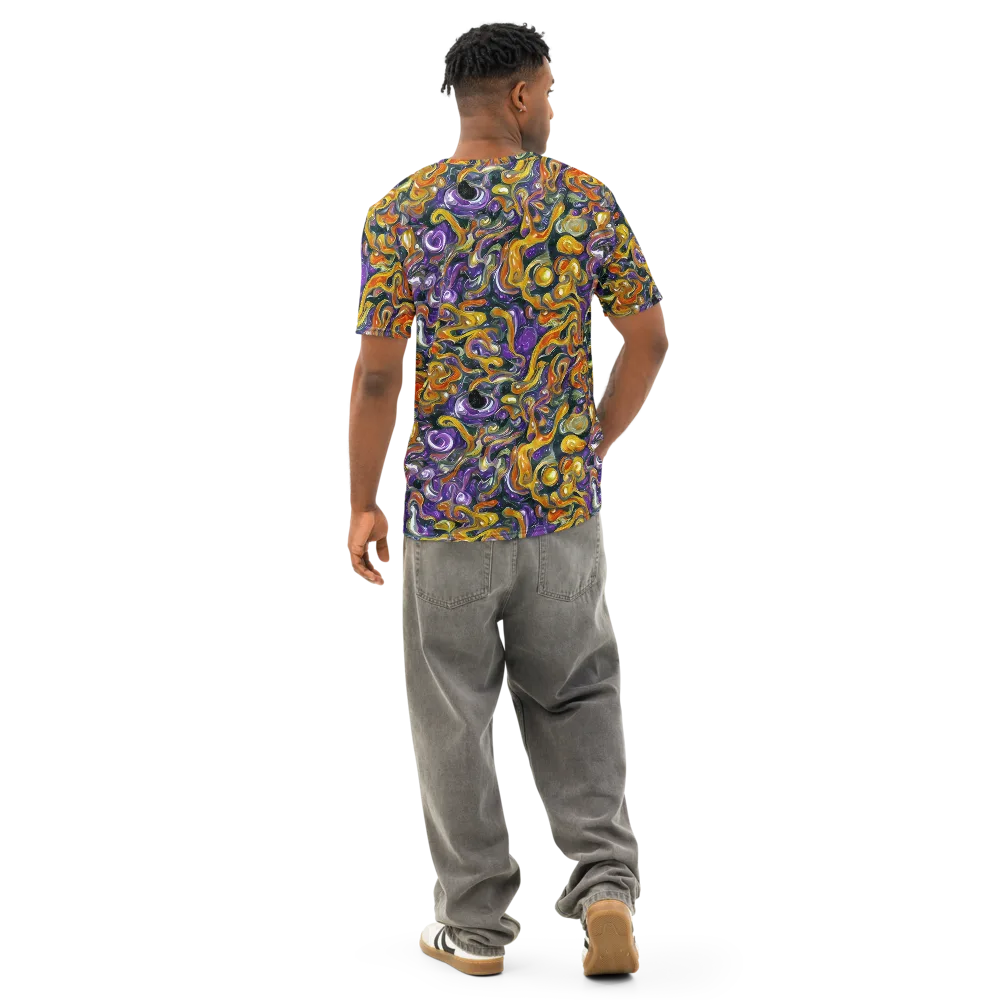 Wild Alchemy on Men's Cotton Crew Neck T-Shirt — Back