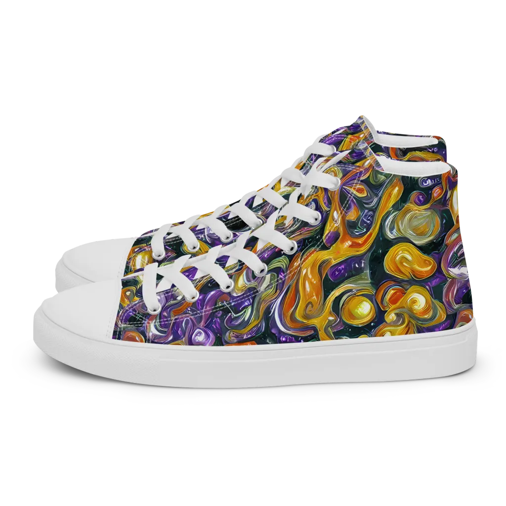 Wild Alchemy on Women's High Top Canvas Shoes — Left