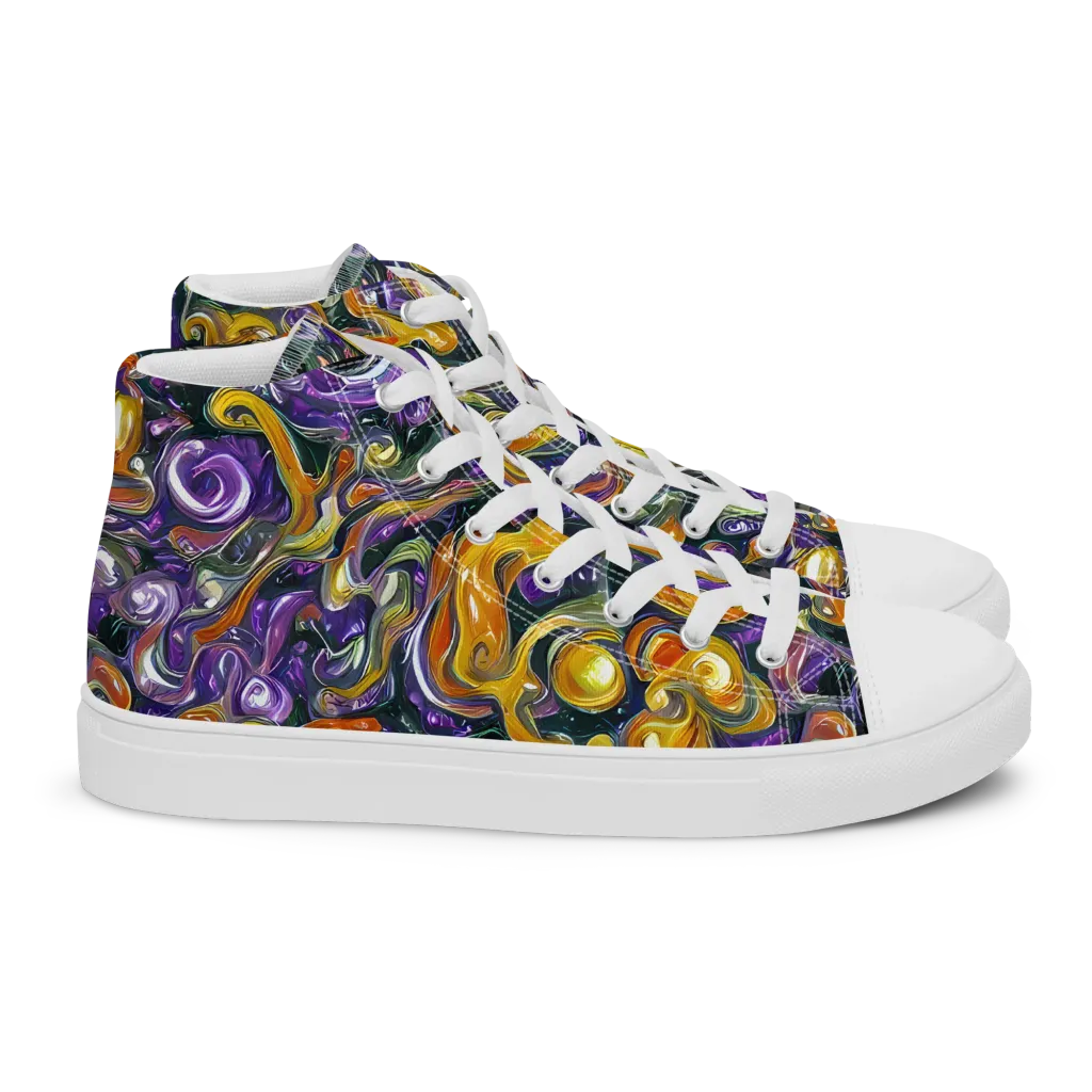 Wild Alchemy on Women's High Top Canvas Shoes — Right