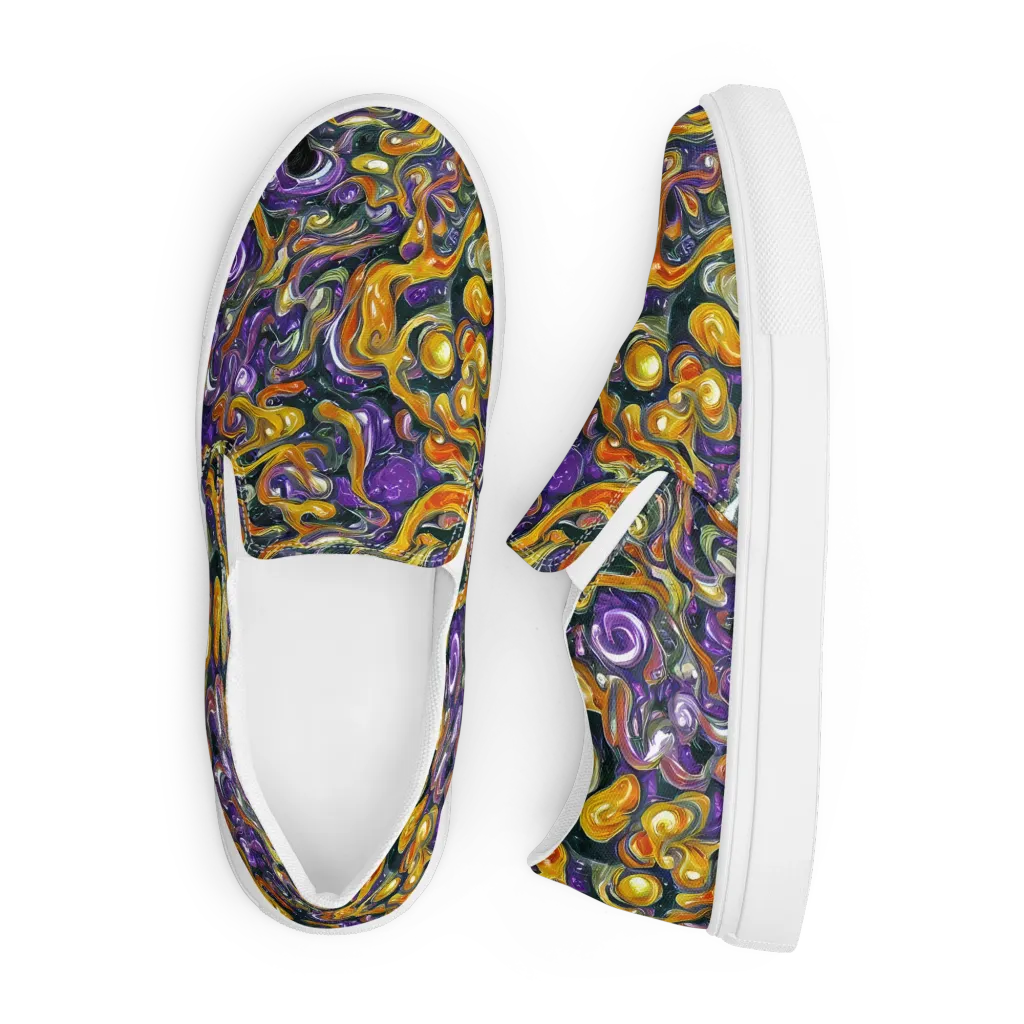 Wild Alchemy on Men's Slip-On Canvas Shoes — Front