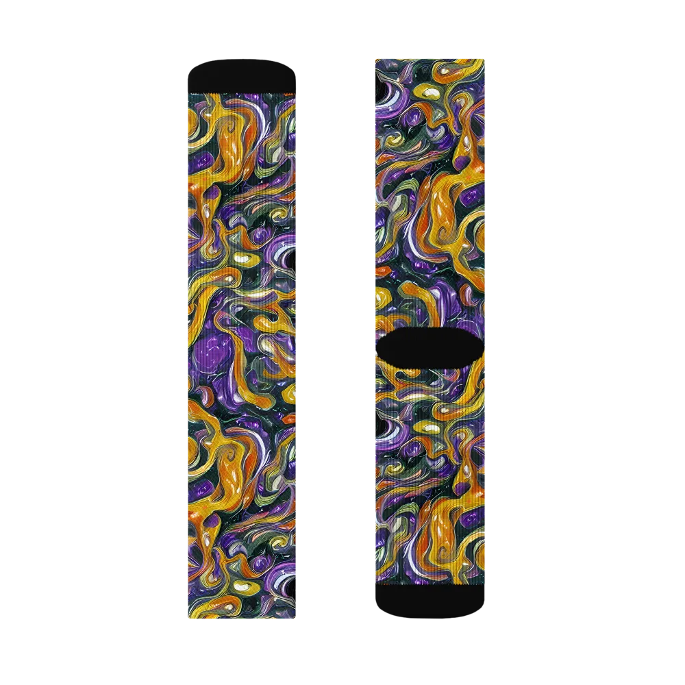 Wild Alchemy on Socks — Left Sock