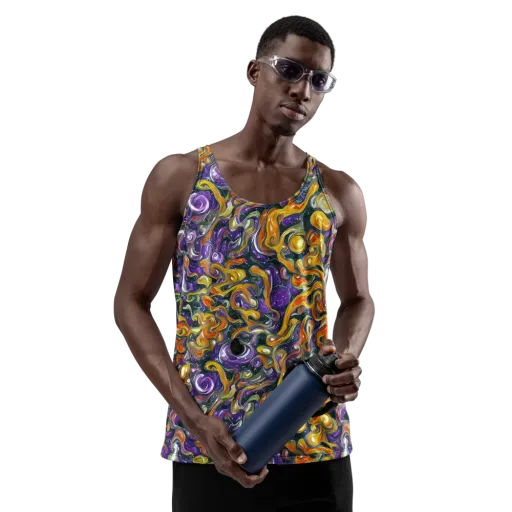 Wild Alchemy on a Men's Tank Top