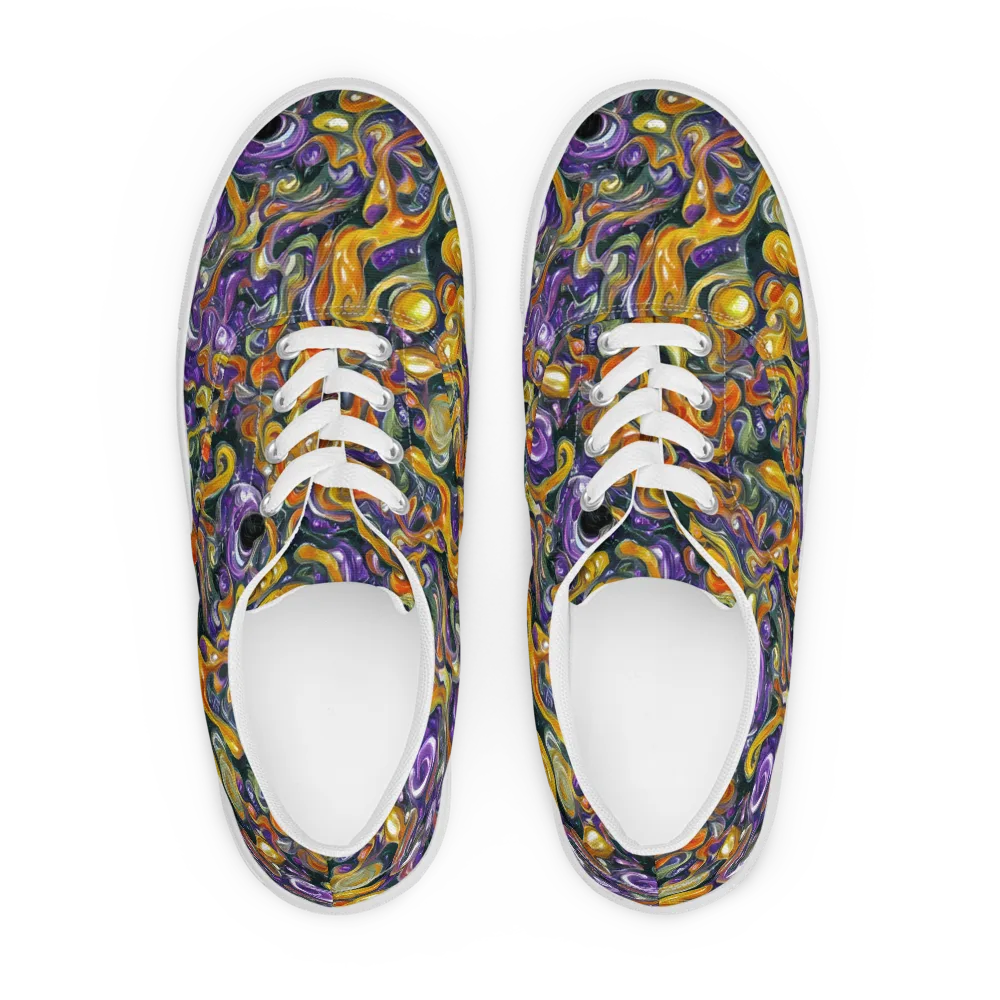 Wild Alchemy on Men's Lace-Up Canvas Shoes — Front