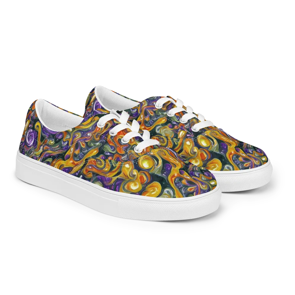 Wild Alchemy on Men's Lace-Up Canvas Shoes — Right Front