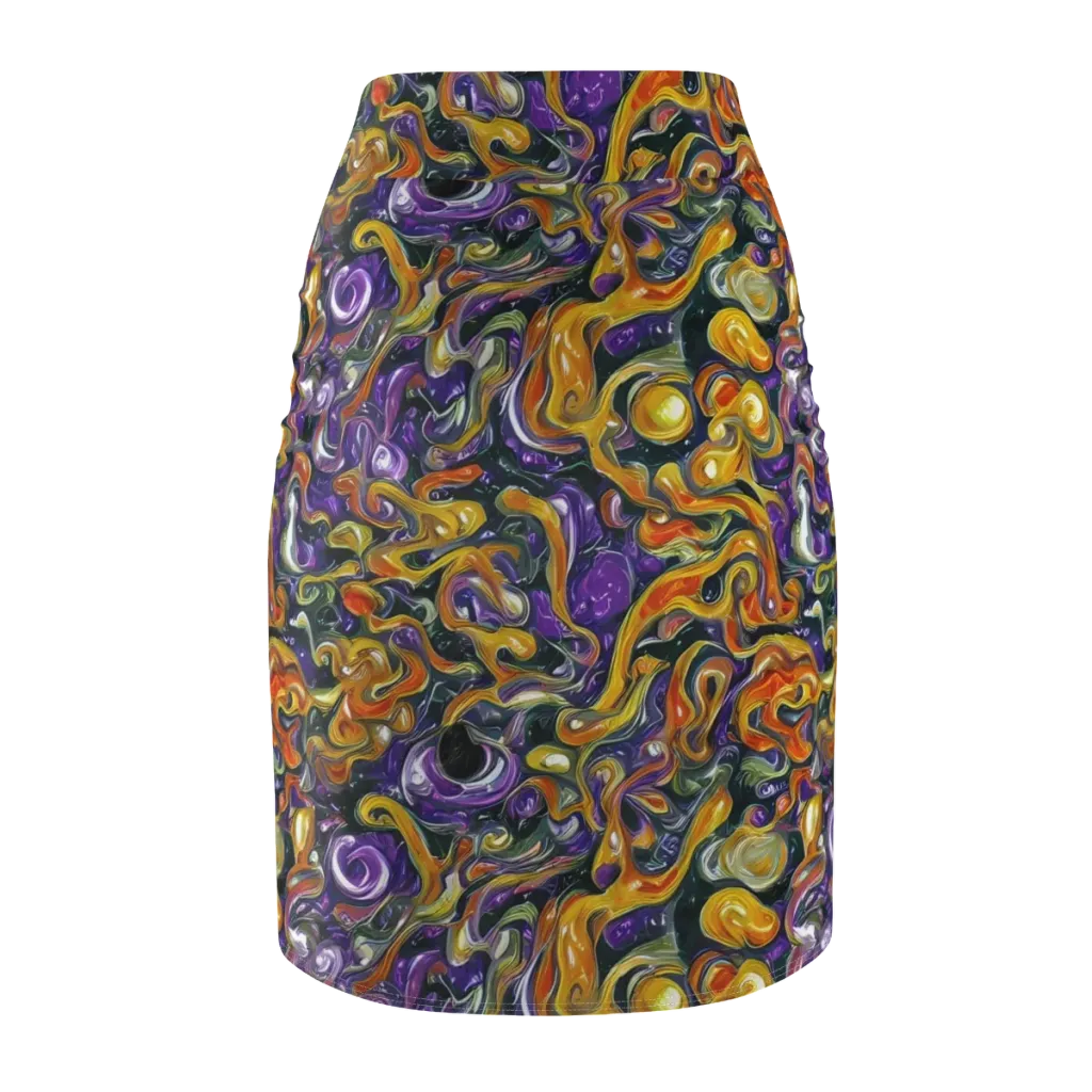 Wild Alchemy on Pencil Skirt — Back