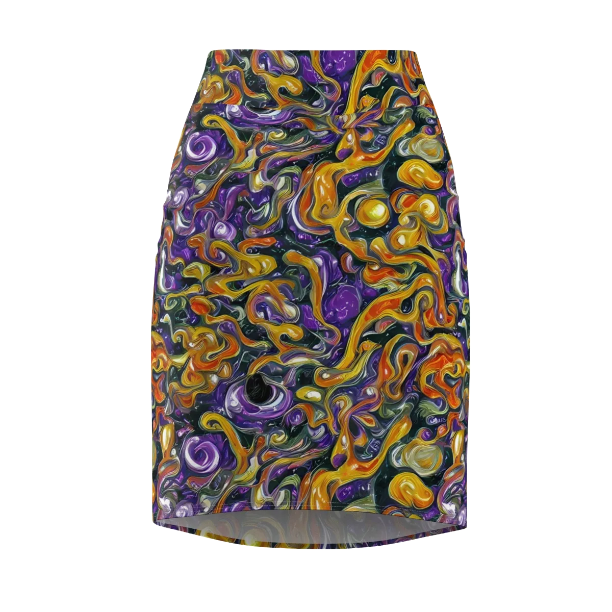 Wild Alchemy on Pencil Skirt — Front
