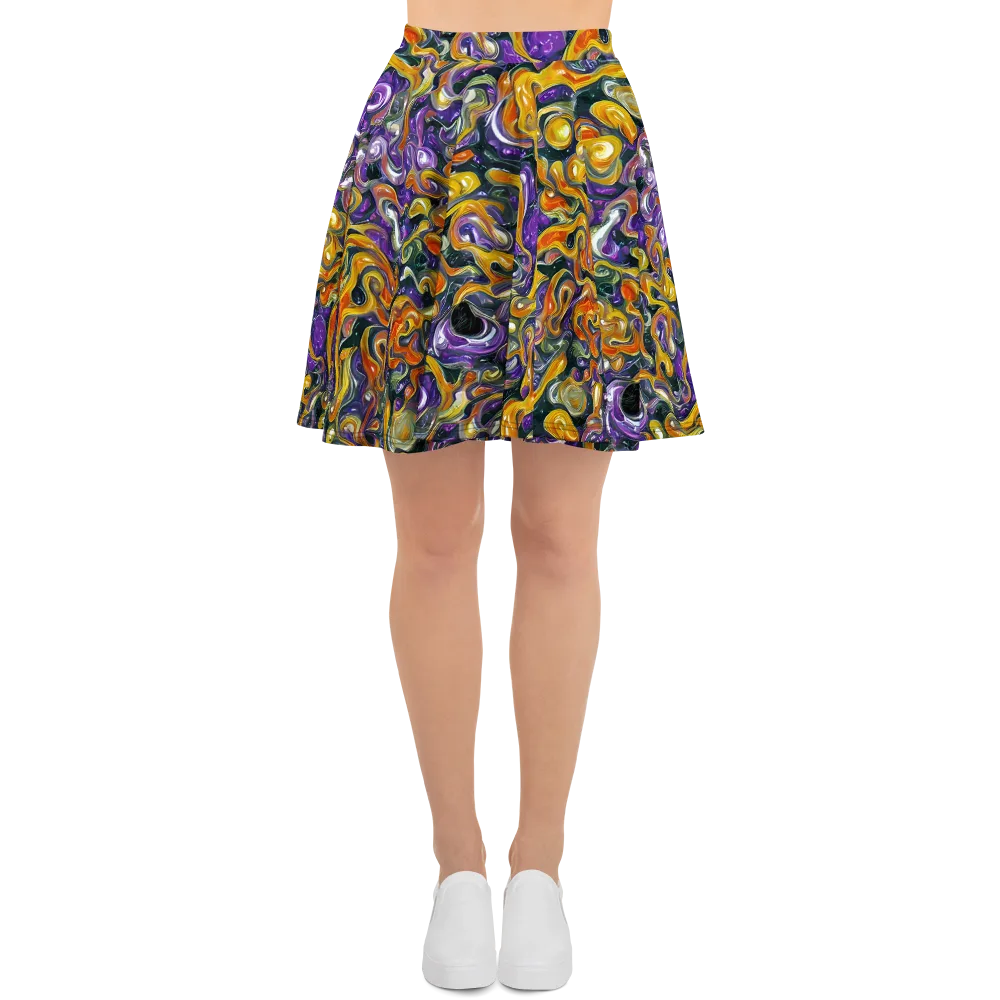 Wild Alchemy on Skater Skirt — Front