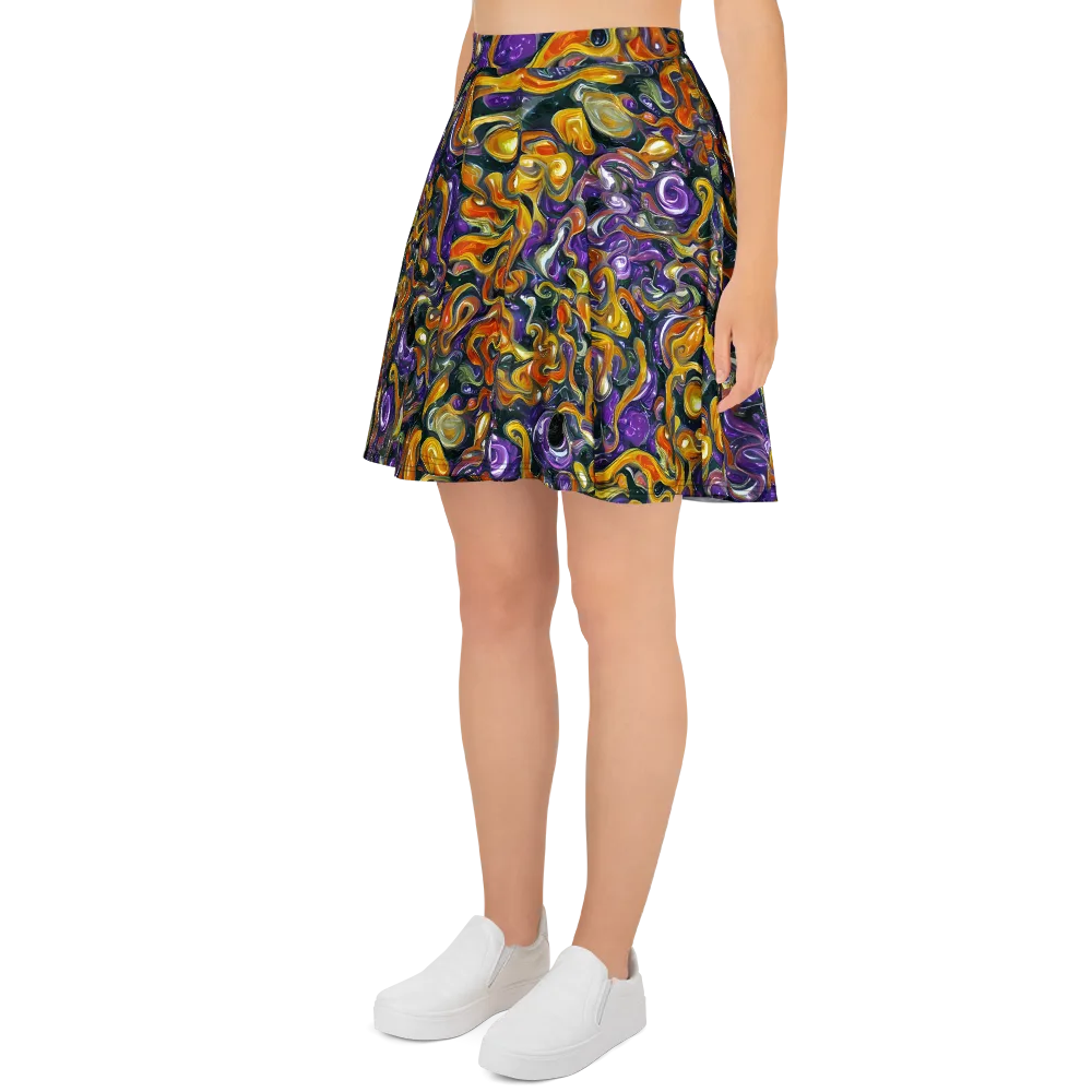 Wild Alchemy on Skater Skirt — Left